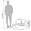 vidaXL Chaise longue avec coussins et traversin cappuccino similicuir