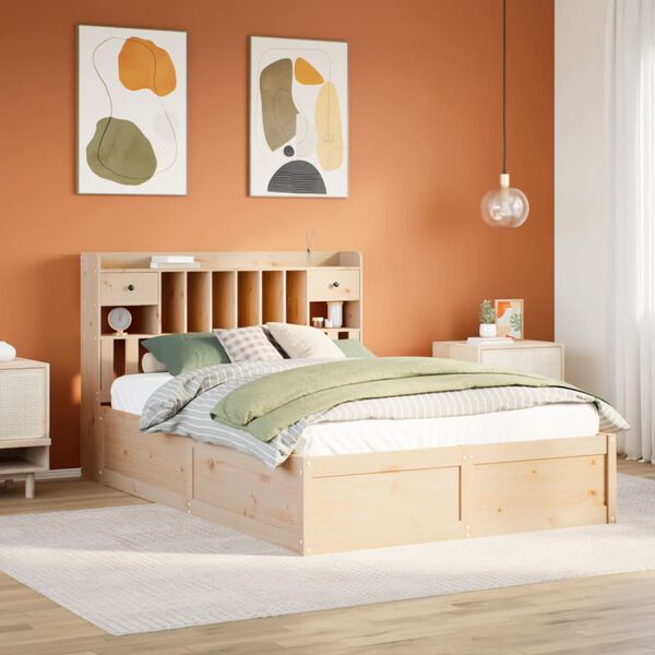 vidaXL Cadre de lit sans matelas 160x200 cm bois massif de pin