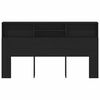 vidaXL Cabinet de T&ecirc;te de Lit Ch&ecirc;ne noir 180 x 19 x 103,5 cm