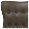 vidaXL Chaise de relaxation Marron brillant Similicuir