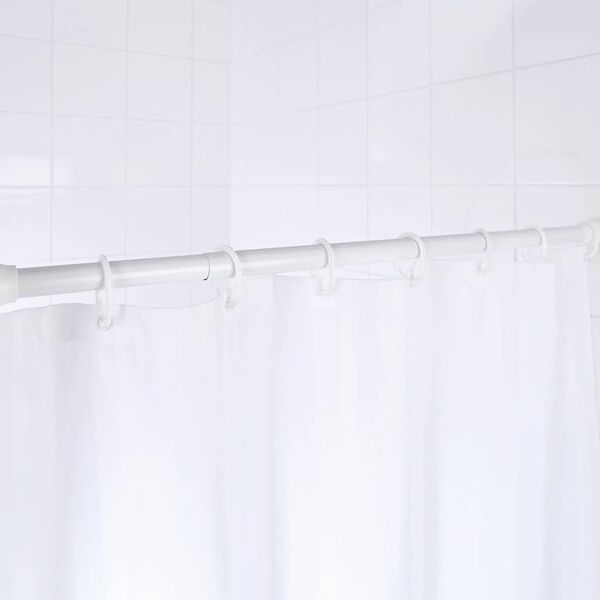 RIDDER Tringle de rideau de douche t&eacute;lescopique 70-115 cm Blanc 55101
