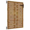vidaXL Porte de Jardin 85 x 125 cm Noir Verrouillable