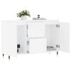 vidaXL Buffet blanc 101,5x35x70 cm bois d'ing&eacute;nierie