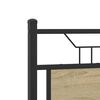 vidaXL Cadre de lit sans matelas ch&ecirc;ne sonoma 120x200 cm