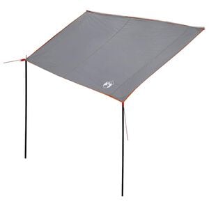 vidaXL Tarp r&eacute;sistant &agrave; l'eau personne 240 x 300 cm Gris et orange