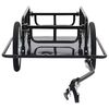 vidaXL Remorque de v&eacute;lo 130x73x48,5 cm acier noir