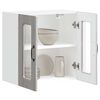 vidaXL Armoire murale de cuisine avec porte vitr&eacute;e "Kalmar" Bois d'ing&eacute;nierie gris Sonoma
