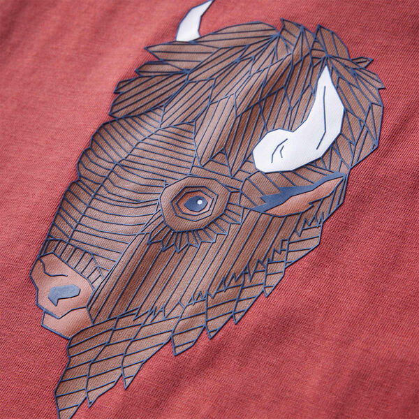 T-shirt enfants &agrave; manches longues rouge br&ucirc;l&eacute; 116