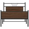 vidaXL Cadre de lit sans matelas ch&ecirc;ne marron 100x190 cm