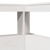 vidaXL Lit biblioth&egrave;que sans matelas blanc 90x200cm bois de pin massif