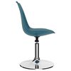 vidaXL Chaises &agrave; manger pivotantes lot de 2 turquoise similicuir