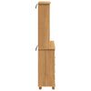 vidaXL Hutch ASKIM Cire de Miel 91 x 40 x 200,5 cm Bois de pin massif