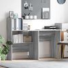 vidaXL Bureau Gris Sonoma 131,5 x 50 x 106,5 cm Bois d'ingénierie