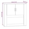 vidaXL Armoire murale Ch&ecirc;ne sonoma 80x33x80 cm Bois d'ing&eacute;nierie