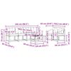 vidaXL Ensemble de canap&eacute;s d'ext&eacute;rieur 7 pcs Naturel et Cr&egrave;me