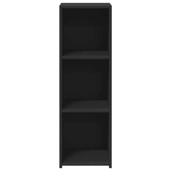 vidaXL Buffet noir 30x41x93 cm bois d'ing&eacute;nierie