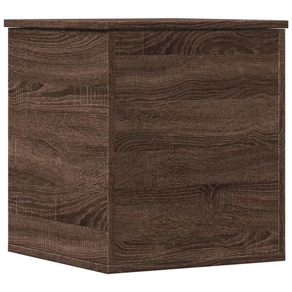 vidaXL Bo&icirc;te de rangement ch&ecirc;ne marron 40x42x46 cm bois d'ing&eacute;nierie