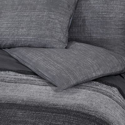 vidaXL Ensemble de housse de couette gris foncé 140x200 cm Coton