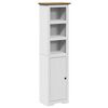 vidaXL Meubles de salle de bain 4 pcs BODO blanc bois de pin massif