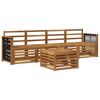 vidaXL Ensemble de canap&eacute;s d'ext&eacute;rieur 5 pc Naturel