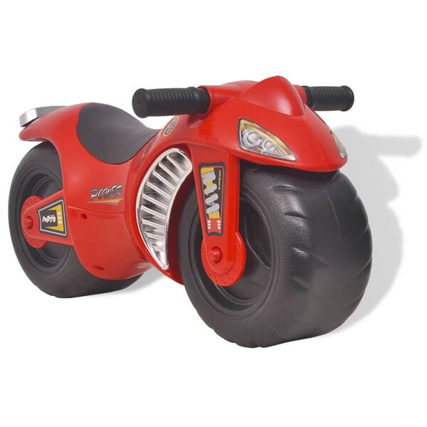 vidaXL Moto &agrave; chevaucher enfant Plastique Rouge