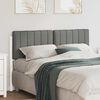 vidaXL T&ecirc;te de lit capitonn&eacute;e Blanc et gris clair 140 cm Pin massif