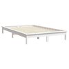 vidaXL Cadre de lit sans matelas blanc 140x190 cm bois de pin massif