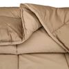 vidaXL Duvet d'&eacute;t&eacute; simple Dor&eacute; 155 x 220 cm Satin et Microfibre