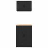 vidaXL Armoires de garage 2 pcs noir bois d'ing&eacute;nierie