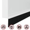 vidaXL Brosses de porte adh&eacute;sives 12 pcs Blanc 100 cm