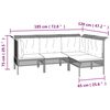 vidaXL Salon de jardin 7 pcs avec coussins Gris R&eacute;sine tress&eacute;e
