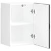 vidaXL Armoire murale de cuisine Lucca noir bois d'ing&eacute;nierie