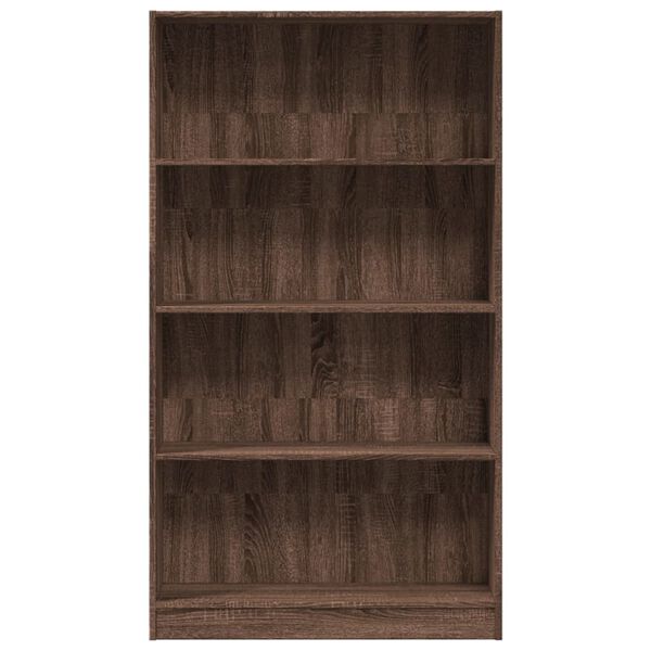 vidaXL Biblioth&egrave;que ch&ecirc;ne marron 80x24x143 cm bois d'ing&eacute;nierie