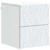 vidaXL Cabinet de chevet mural Blanc 34,5 x 33 x 40 cm