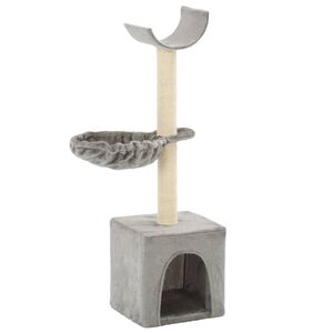 vidaXL Arbre &agrave; chat avec griffoirs en sisal 105 cm Gris