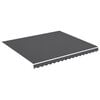 vidaXL Tissu de remplacement pour auvent anthracite 4x3,5 m polyester