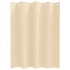 vidaXL Rideaux occultants avec anneaux 2 pcs Cr&egrave;me 140 x 140 cm