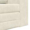 vidaXL Canap&eacute;-Lit Cr&egrave;me 148 x 71 x 83 cm Velours