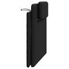 vidaXL Coussin de t&ecirc;te de lit Viana noir 100 cm similicuir