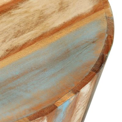 vidaXL Table basse Ø52x30 cm bois de récupération massif