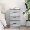 vidaXL Cabinet de chevet Sonoma gris 38 x 38 x 66 cm Bois d'ing&eacute;nierie