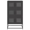 vidaXL Buffet haut noir 68x39x123 cm acier