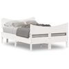 vidaXL Cadre de lit sans matelas blanc 120x190 cm bois de pin massif