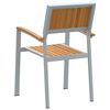 vidaXL Chaise empilable 2 pcs Marron 56 x 57 x 87 cm