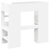 vidaXL Cadre de lit superpos&eacute; avec bureau Blanc 75 x 190 cm