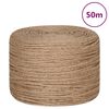 vidaXL Corde de jute 50 m de long 6 mm d'&eacute;paisseur