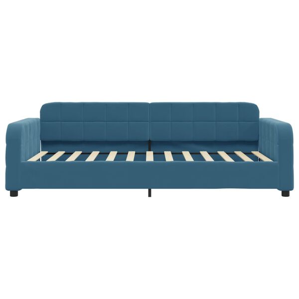 vidaXL Lit de repos sans matelas bleu 80x200 cm velours