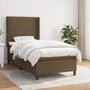 vidaXL Sommier &agrave; lattes de lit avec matelas Marron fonc&eacute; 80x200 cm