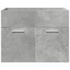 vidaXL Ensemble de meubles de salle de bain 4 pcs gris b&eacute;ton