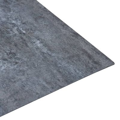 vidaXL Planches plancher autoadhésives 20 pcs PVC 1,86 m² Marbre gris